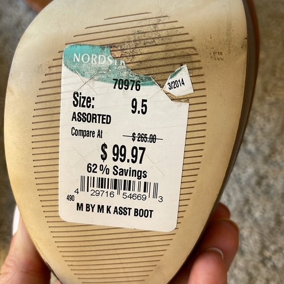 Never worn! Michael Kors Brown Leather Boots - Picture 2 of 3